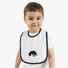Load image into Gallery viewer, Baby Contrast Trim Jersey Bib
