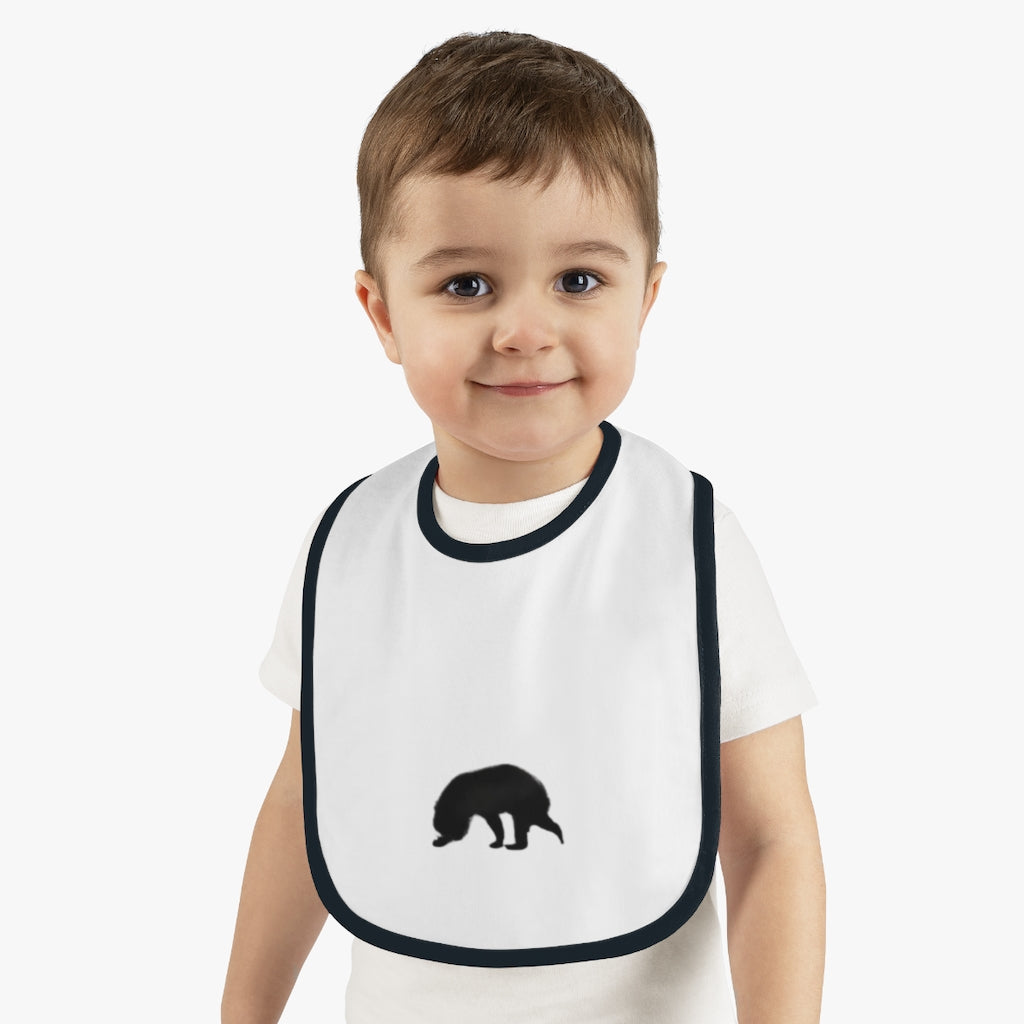 Baby Contrast Trim Jersey Bib