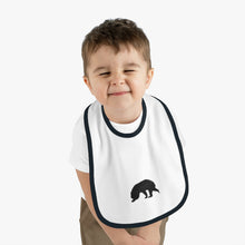Load image into Gallery viewer, Baby Contrast Trim Jersey Bib
